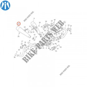 Silencieux origine Thruxton R inox - gauche droit
