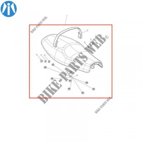 Selle biplace Comfort Thruxton 1200 noir