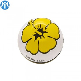 Bouchon de valve fleur jaune