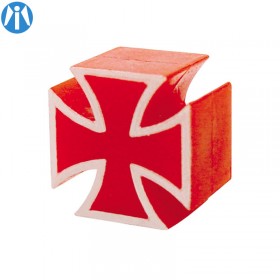 Bouchon de valve croix de fer rouge