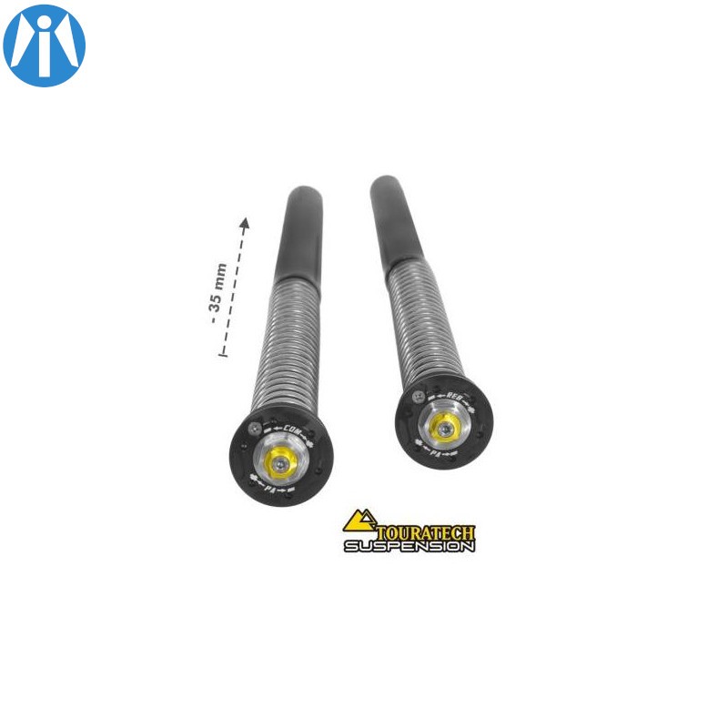 Kit suspension Cartridge abaissement -35mm Touratech pour Yamaha Ténéré 700 Kit suspension Cartridge abaissement -35mm Touratech pour Yamaha Ténéré 700