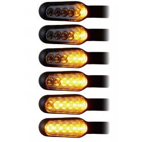 Paire de clignotants noir D Light Stellar Daytona