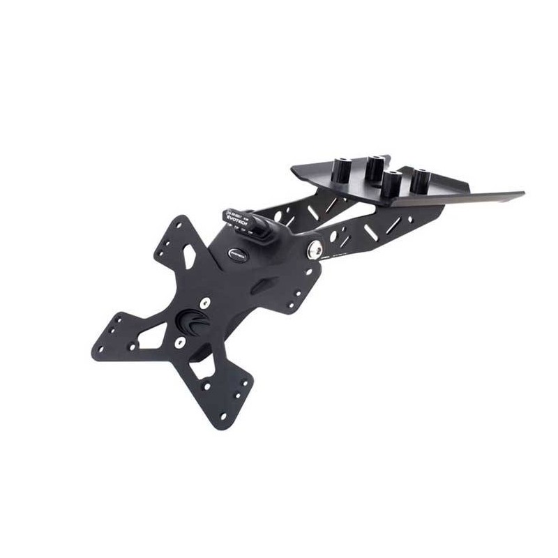 Support de plaque réglable KTM Duke 125 / 390 Evotech Support de plaque réglable KTM Duke 125 / 390 Evotech