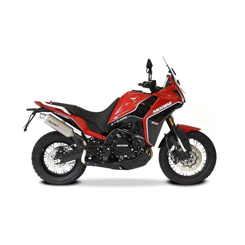 Silencieux SP-1 court Titane HP Corse Moto Morini X-Cape argent 1