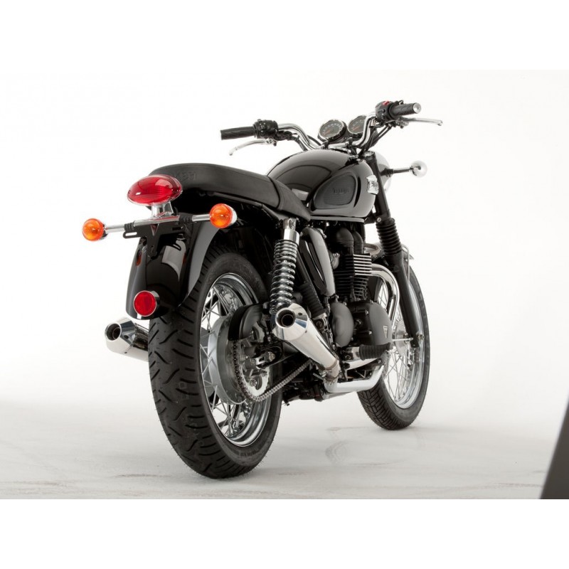 Double échappement Triumph Bonneville SE mégaphone