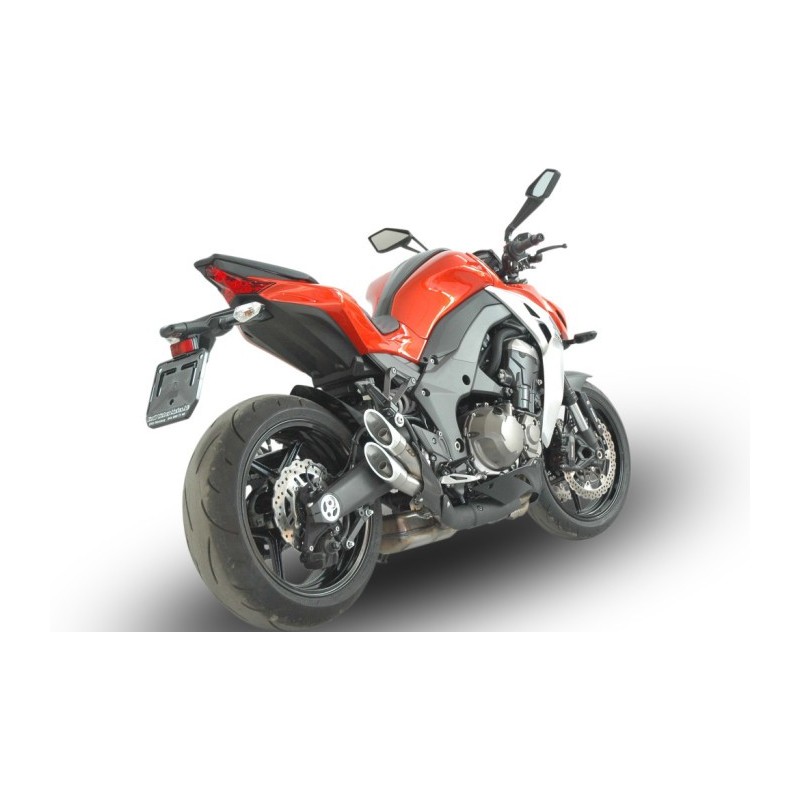 Double échappement 4 sorties titane pour Kawasaki Z1000 et Z1000Sx