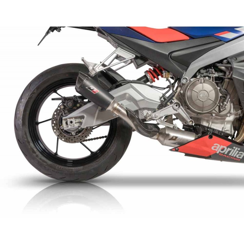 Ligne d'échappement inox et titane Gunshot Dark Matter QD Exhaust pour Aprilia RS660