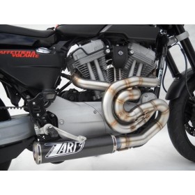 Ligne d'échappement complète inox carbone racing harley davidson xr 1200 Zard