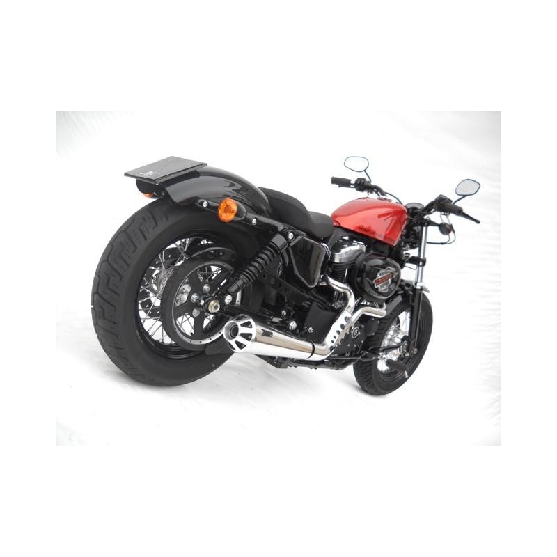 Ligne d'échappement complète inox homologuée harley davidson sportster Zard