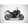 Echappement titane avec embout carbone homologué pour kawasaki z900 euro5