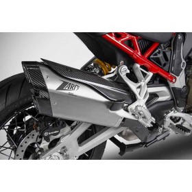 Echappement slip-on zard titane homologué pour ducati multistrada v4/s