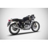 Echappements Slip Ons inox poli homologué Royal Enfield Continental GT 650 Zard image 2