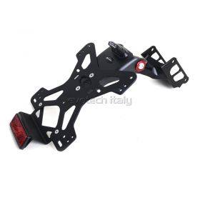 Support de plaque + feu arrière Lucas Triumph Bonneville T100 Evotech 2009-2015 image 1