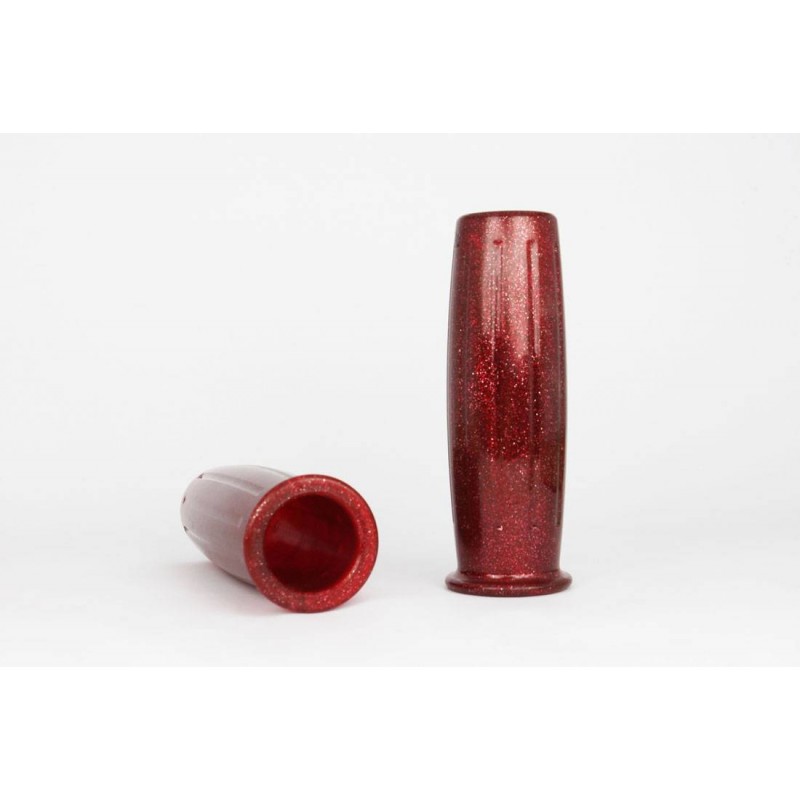 Poignees Posh rouge metal flake 1 pouce 25.4mm Poignees Posh rouge metal flake 1 pouce 25.4mm