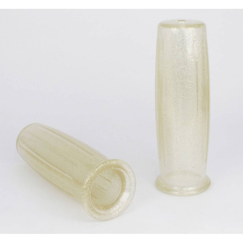 Poignees Posh argenté metal flake 22mm