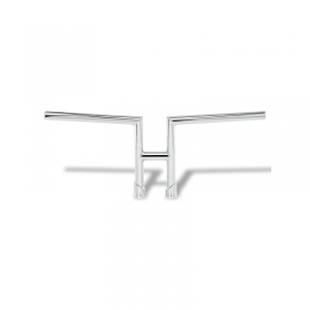 Guidon haut H2 chrome 25,4mm 1