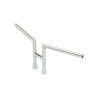 Guidon haut H2 chrome 25,4mm 3