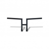 Guidon haut noir H2 25,4mm 1