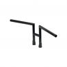 Guidon haut noir H2 25,4mm 2