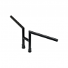 Guidon haut noir H2 25,4mm 3