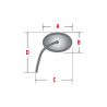 Paire de rétroviseurs Torezzo noir pour Yamaha Highsider  image 4