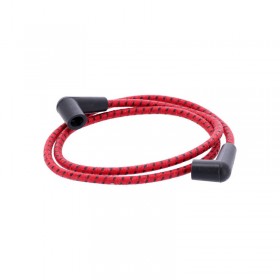 Câbles d'allumage coton rouge et noir 1