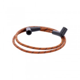 Câbles d'allumage coton orange et noir 1