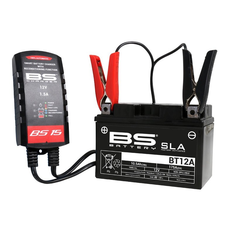 Chargeur de batterie moto BS15 Chargeur de batterie moto BS15