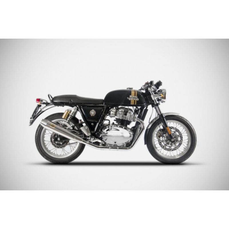 Echappements Slip Ons inox poli homologué Royal Enfield Continental GT 650 Zard image 1