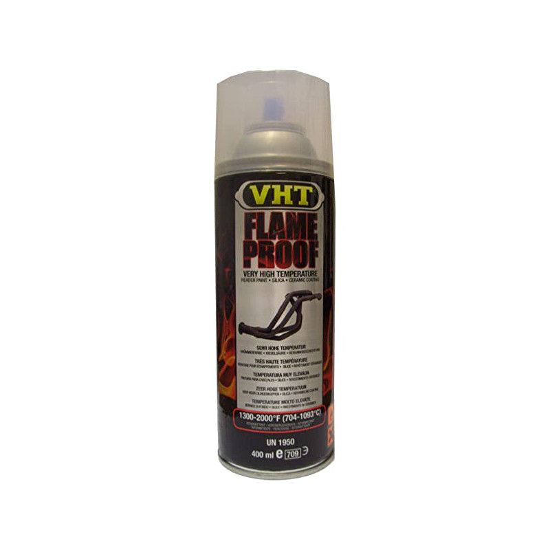 Revetement en spray inflammable satin transparent VHT