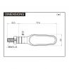 Paire de clignotants noir D Light Stellar Daytona