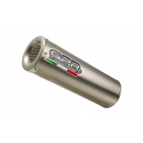 Pot GPR Exhaust Yamaha XJ 6 - XJ 600 Diversion 2009/15 e3 échappement complet homologué M3 Titanium Natural