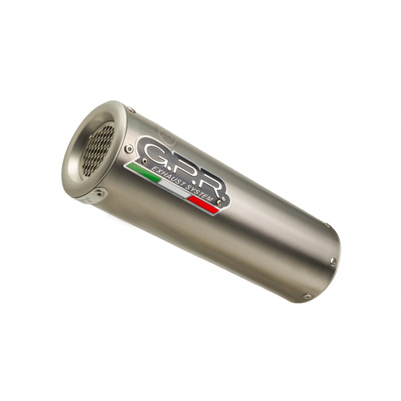 Pot GPR Exhaust Yamaha XJ 6 - XJ 600 Diversion 2009/15 e3 échappement complet homologué M3 Titanium Natural