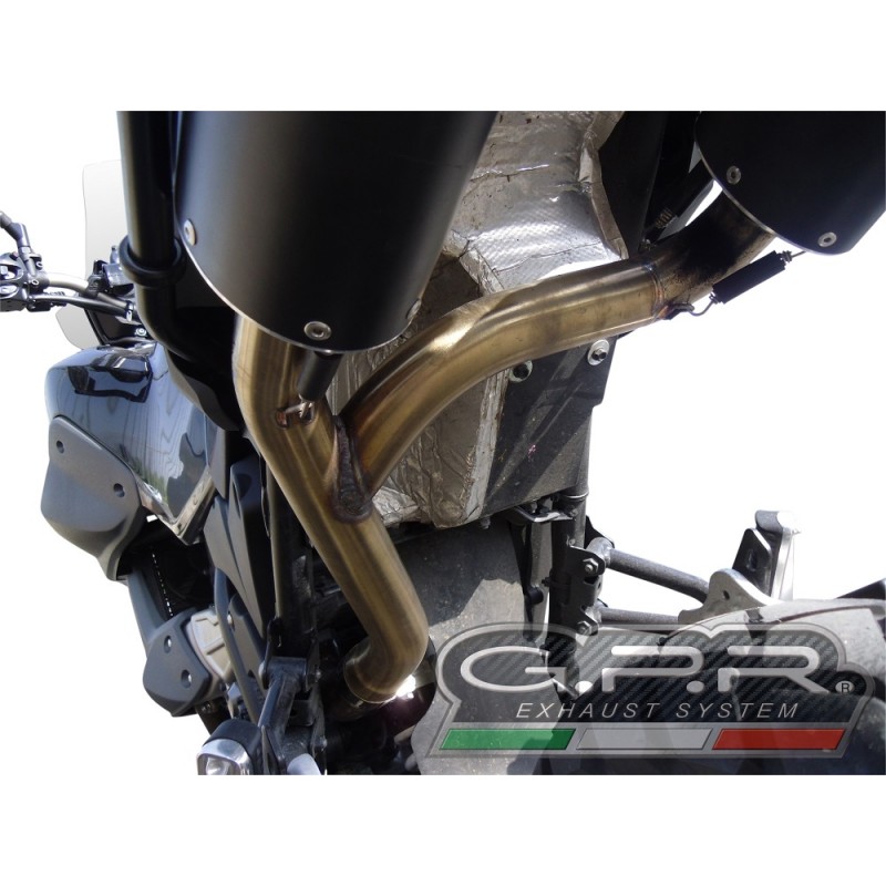 Pot GPR Exhaust Yamaha XT 660 Z Ténéré 2008/16 échappement homologué Furore Nero