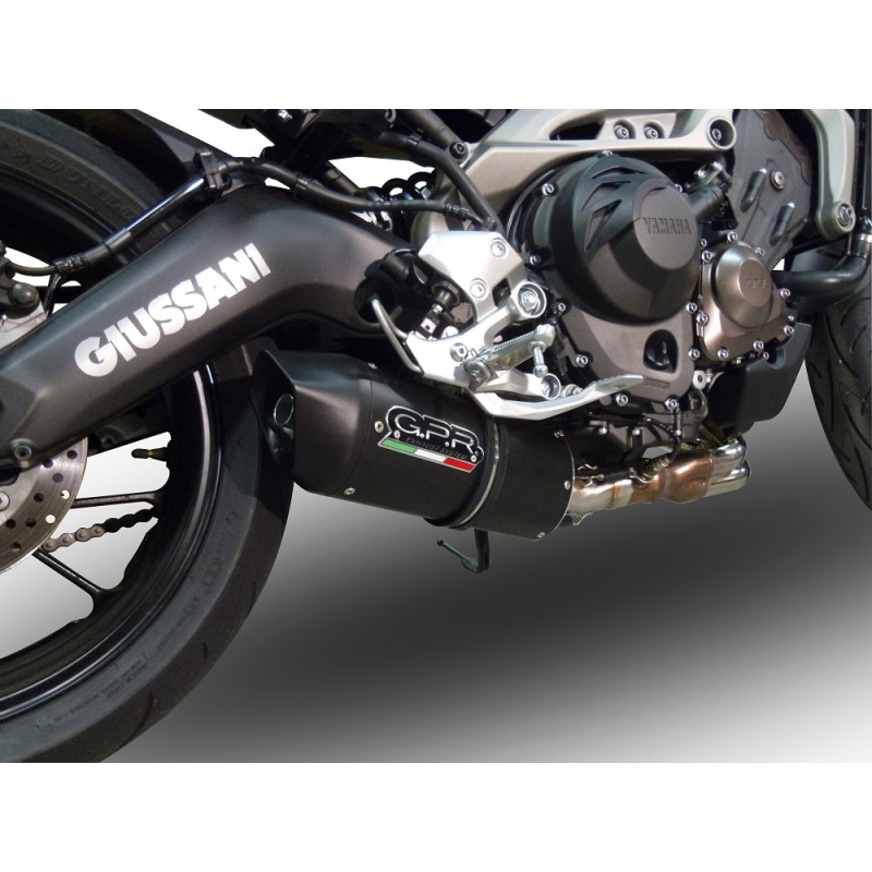 Pot GPR Exhaust Yamaha MT-09 / FZ-09 2014/16 e3 échappement homologué Furore Nero