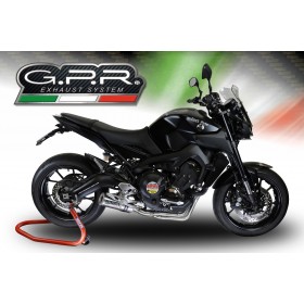 Pot GPR Exhaust Yamaha MT-09 / FZ-09 2014/16 e3 Pot échappement complet homologué M3 Inox