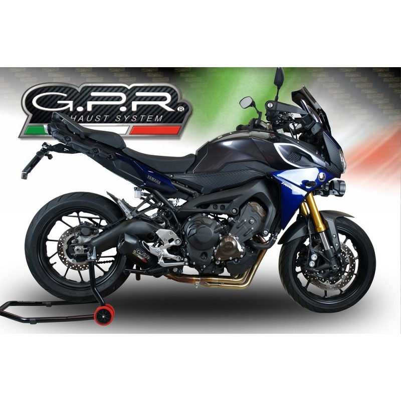 Pot GPR Exhaust Yamaha MT-09 Tracer FJ-09 TR 2015/16 e3 Pot échappement complet homologué Furore Nero