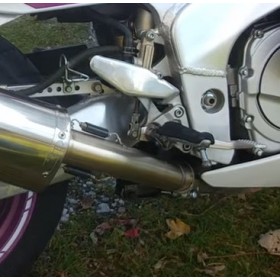 Pot GPR Exhaust Yamaha FZR 1000 Ex-Up 1989 & 1991/95 (no 1990) échappement homologué Furore Nero