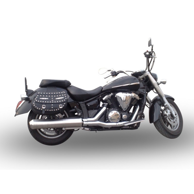 Pot GPR Exhaust Yamaha XVS 1300 Midnight Star 2006/14 échappement homologué Inox Oval Bomb