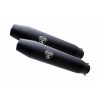 Pot GPR Exhaust Yamaha TT 600 1983/97 double échappements Homologué universel sans tube de liaison Deeptone Black café Racer