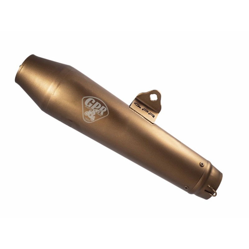 Pot GPR Exhaust Yamaha TT 600 R 1998/04 - TT 600 E échappement Homologué universel sans raccord Ultracone Inox café Racer