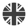 Film Union Jack fumé pour optique de phare ronde image 3