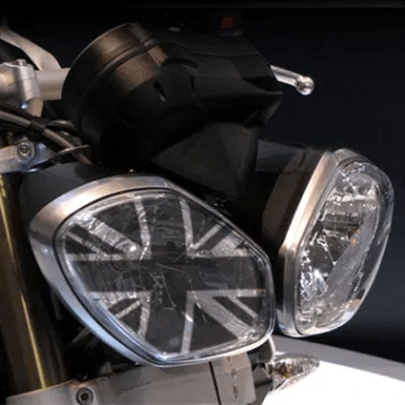 Sticker de phare Union Jack fumé Triumph Speed & Street Triple 2011-2015 image 1