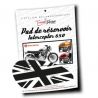 Pads stickers de réservoir noir satin Union Jack Royal Enfield Interceptor 650 image 1