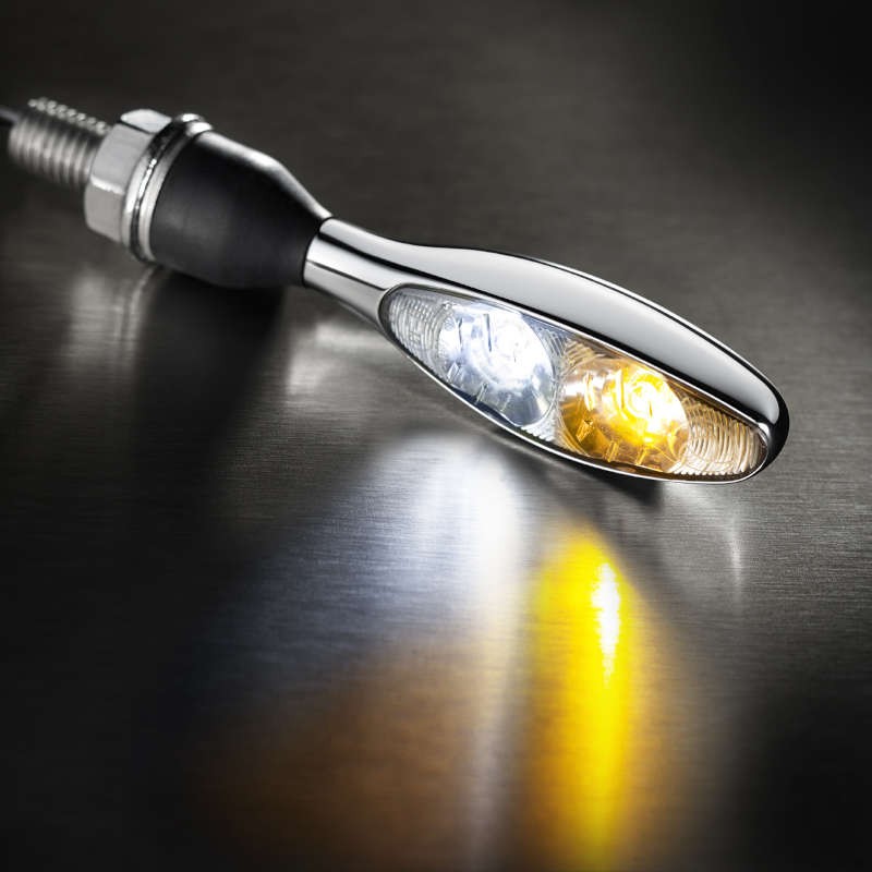 Clignotant LED 2 en 1 Micro 1000 PL chrome Kellermann image 1 Clignotant LED 2 en 1 Micro 1000 PL chrome Kellermann image 1