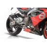 Ligne d'échappement inox et titane Gunshot Dark Matter QD Exhaust pour Aprilia RS660
