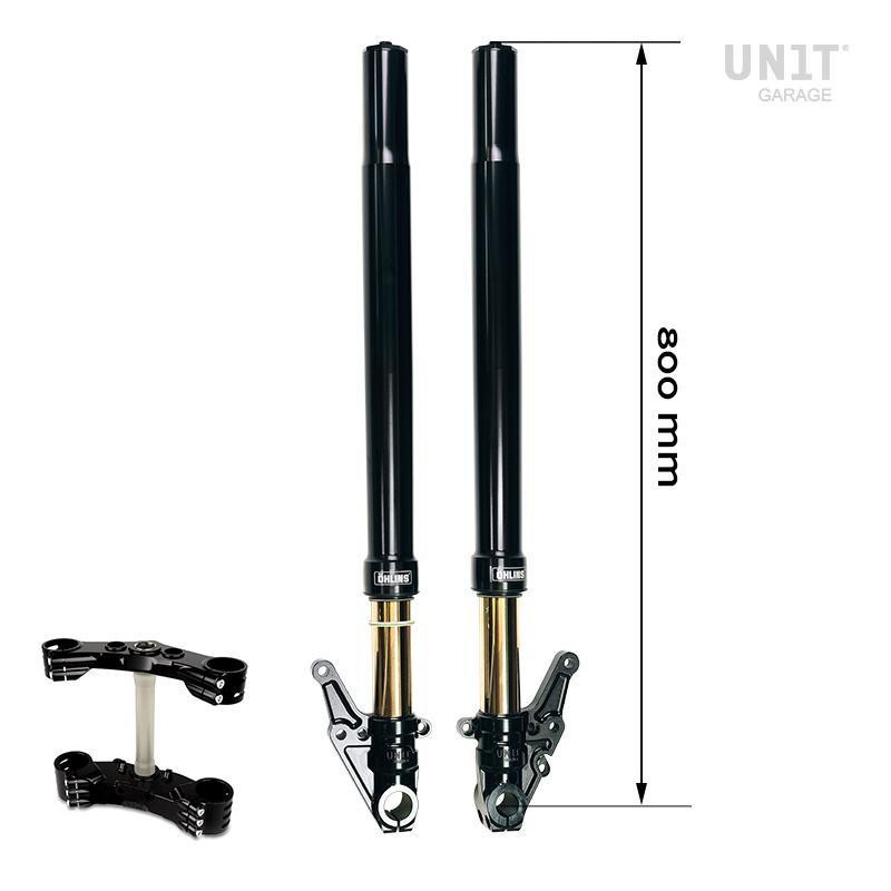 Kit de fourche Öhlins avec pieds axiaux et té de fourche Unit Garage pour BMW R18 1
