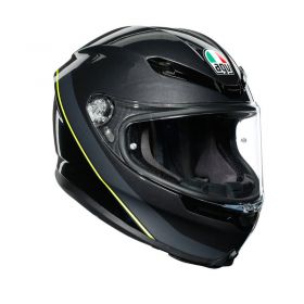 Casque AGV K6 Minimal gunmetal/black/yellow fluo image 1