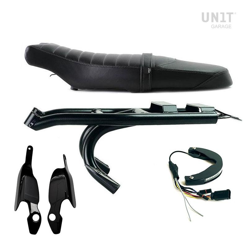 Kit Sportail avec selle biplace en cuir Unit Garage pour BMW R18 1 Kit Sportail avec selle biplace en cuir Unit Garage pour BMW R18 1