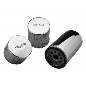 Twin Cam, Engine High-Performance Oil Filter with Magnet Chrome